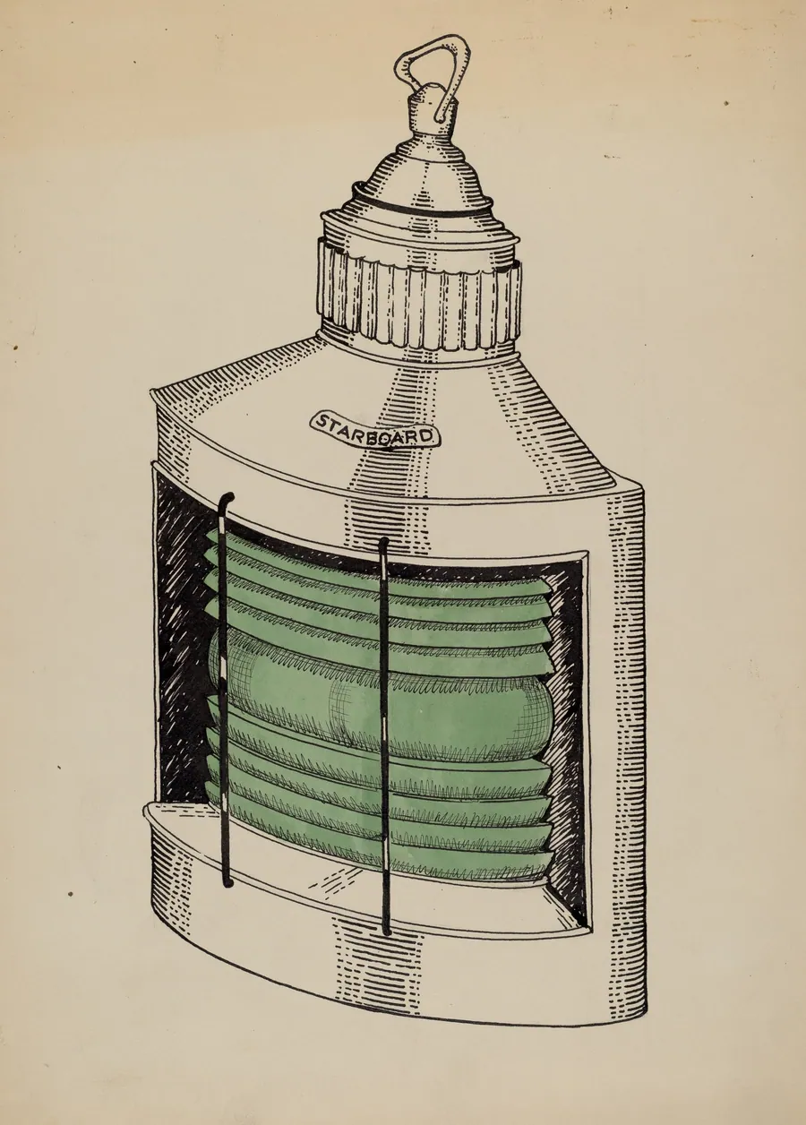 Ship Lantern by Florence Huston