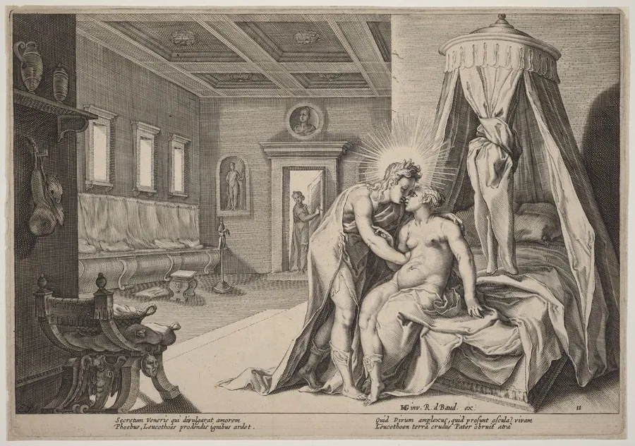 Apollo Abusing Leucothoe by Hendrick Goltzius