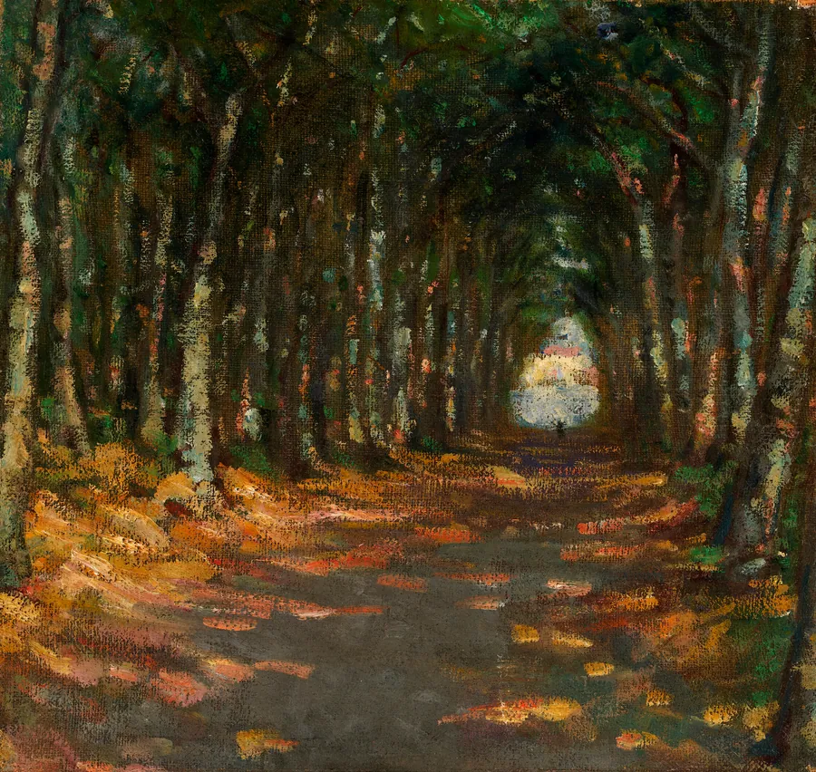 Allee dans le Parc by Alice Pike Barney, born Cincinnati, OH 1857-died Los Angeles, CA 1931