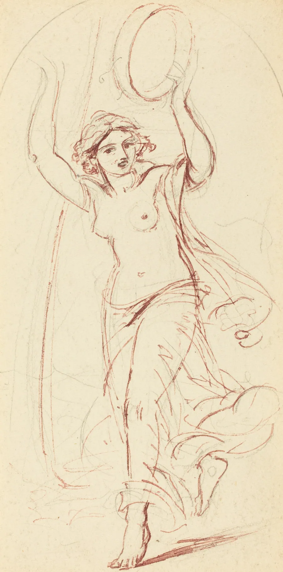 Dancing Woman with a Tambourine by William Edward Frost