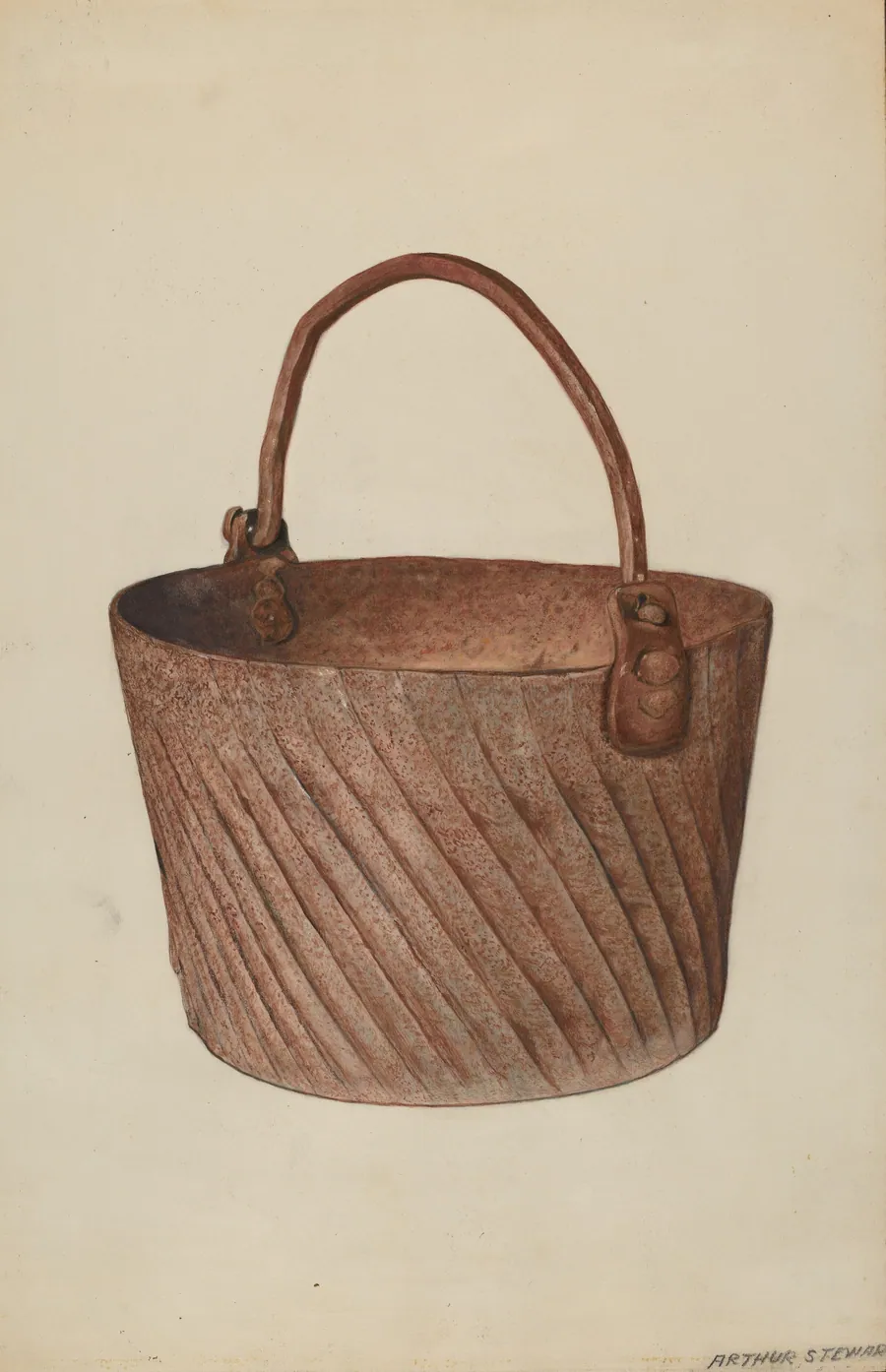 Wrought Iron Kettle by Arthur Stewart