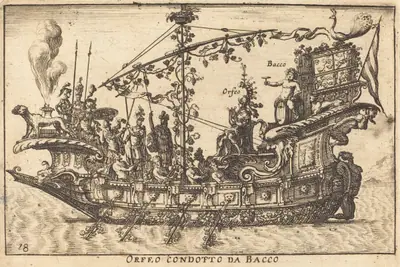 Orfeo condotto da Bacco