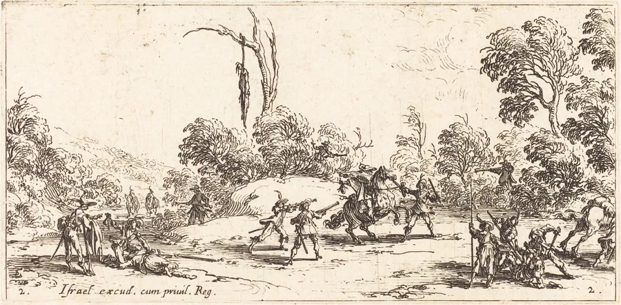 Attacking Travelers on the Highway by Jacques Callot