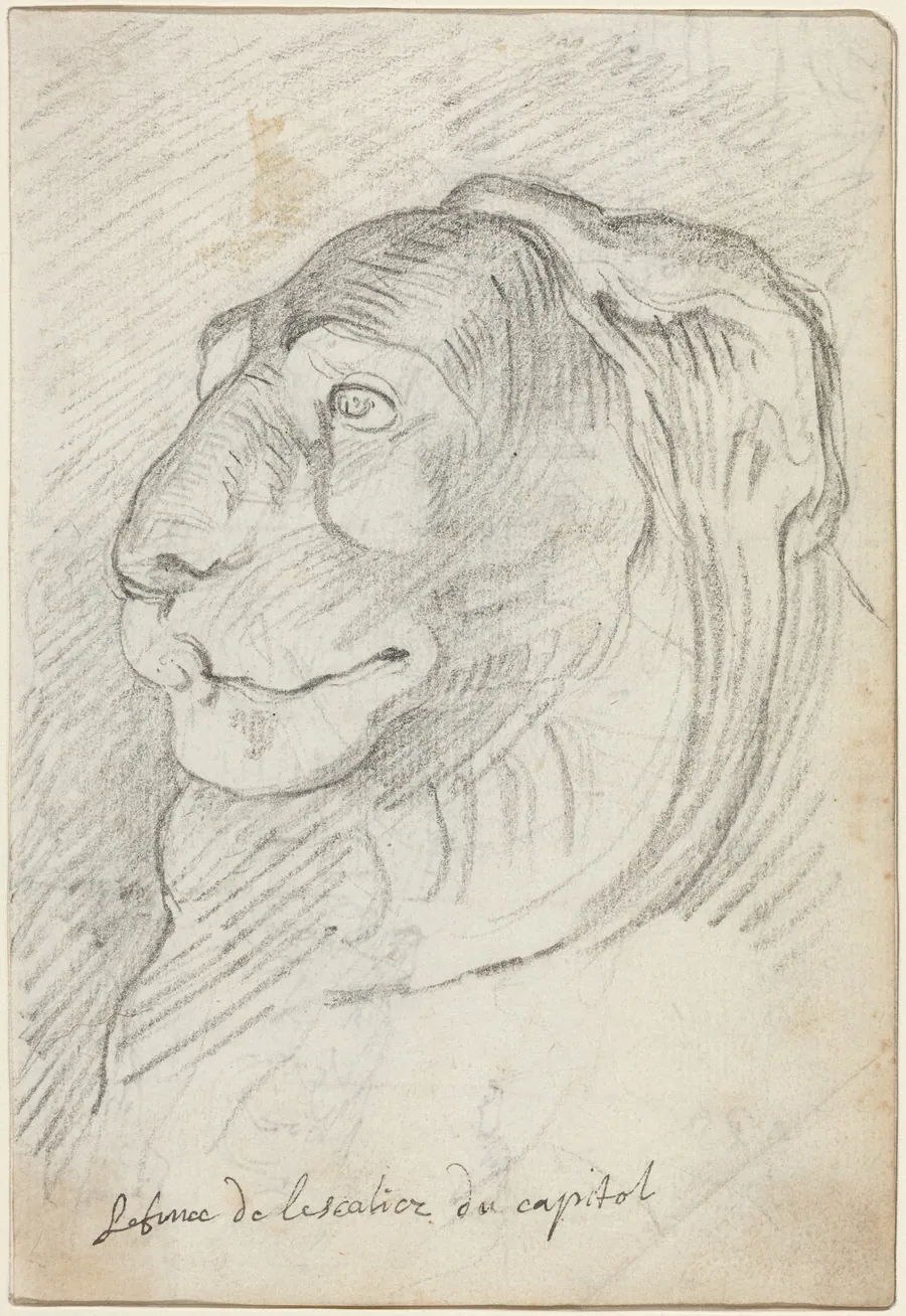 Lion's Head from the Capitoline Staircase by Augustin Pajou