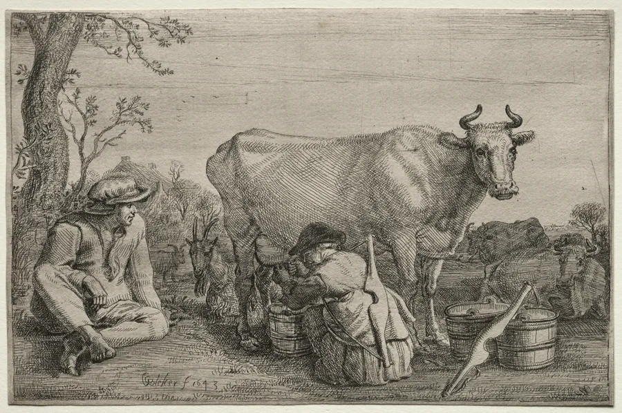 The Milkmaid by Gerrit Claesz. Bleker
