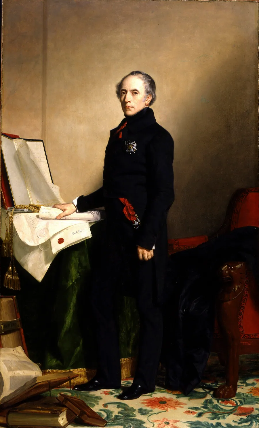 Francois Pierre Guillaume Guizot by George Peter Alexander Healy, born Boston, MA 1813-died Chicago, IL 1894