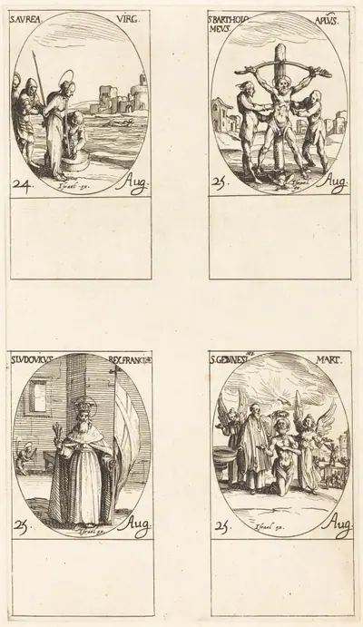 St. Aurea; St. Bartholomew; St. Louis; St. Genesius