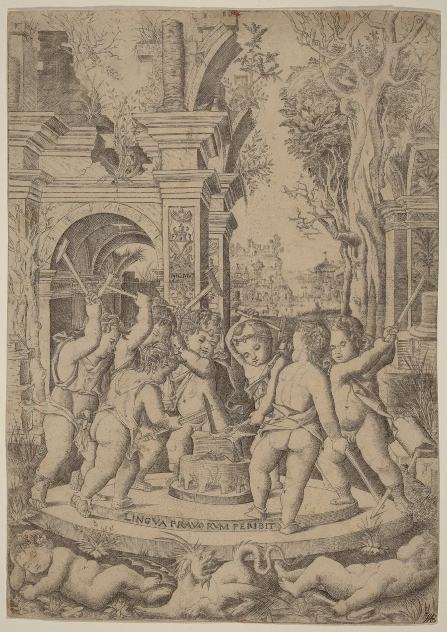 Fate of an Evil Tongue by Nicoletto da Modena