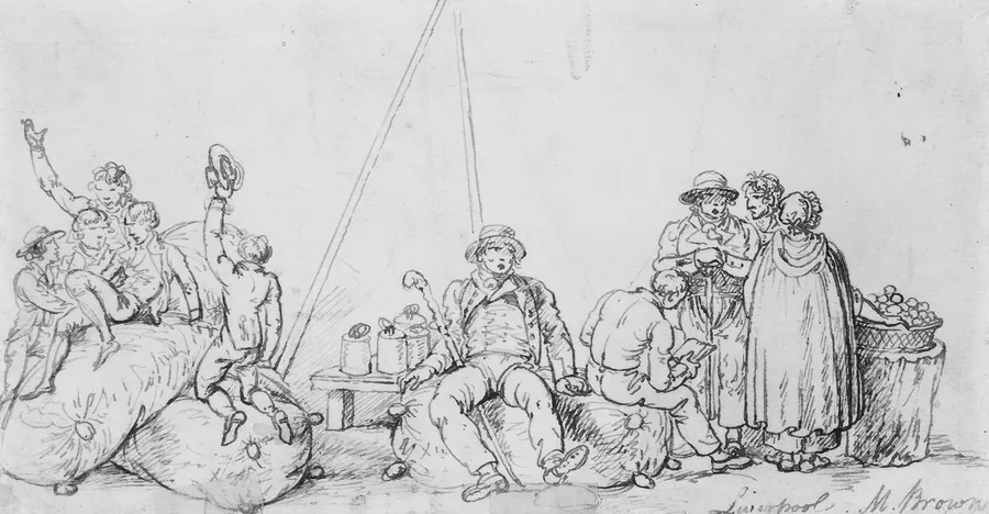 Scene at Liverpool by Mather Brown