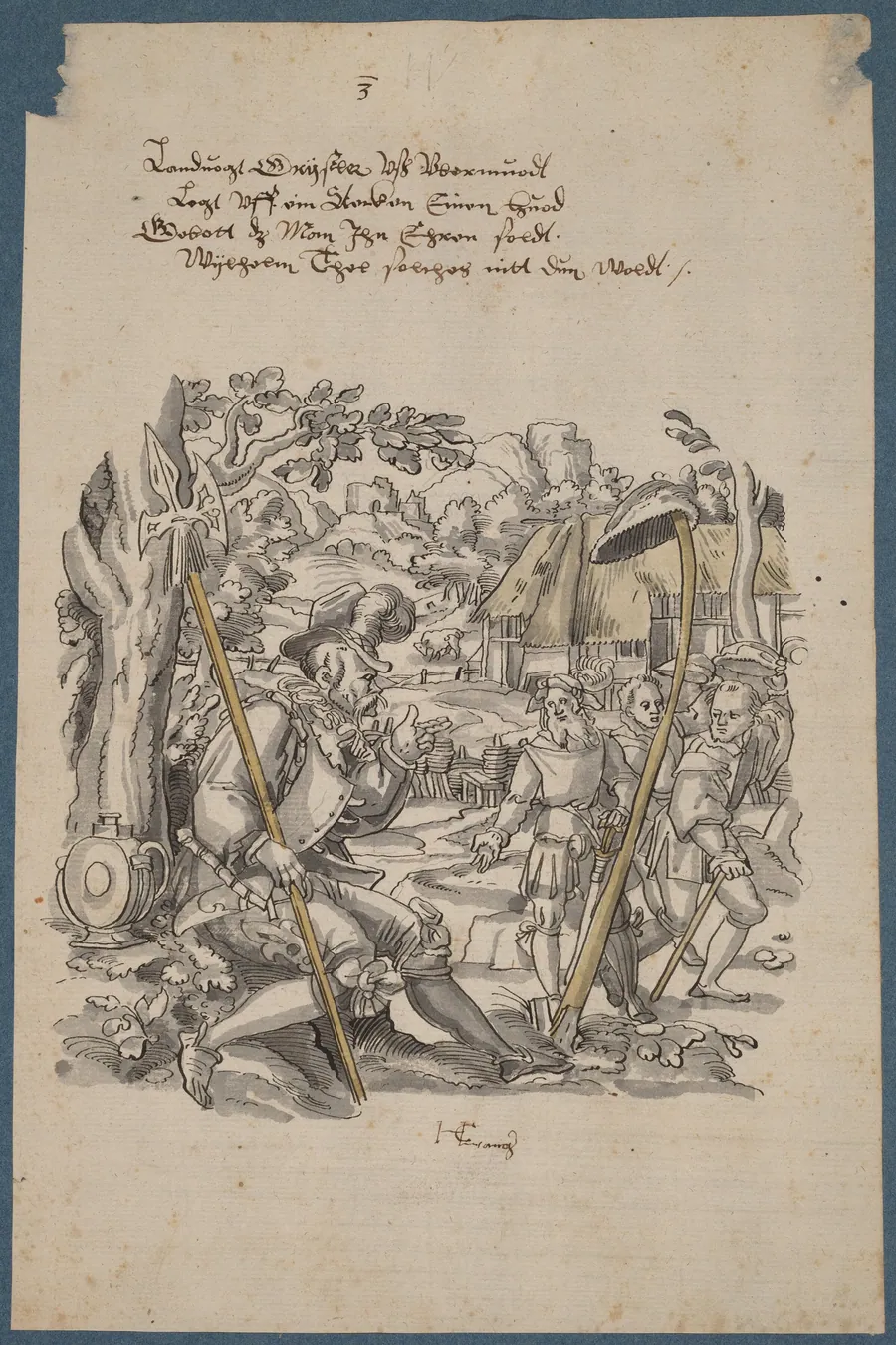 William Tell Refusing to Honor Governor Gessler's Hat by Hans Kaspar Lang the Elder