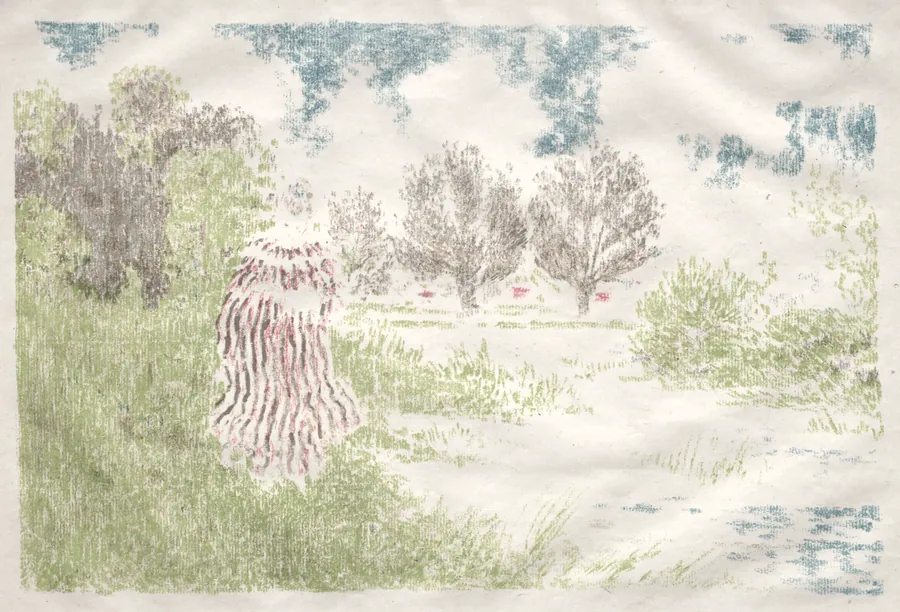 Woman in a Striped Dress by Ker Xavier Roussel