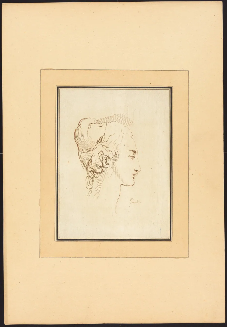 Head of a Woman by Johann Gottlieb Prestel