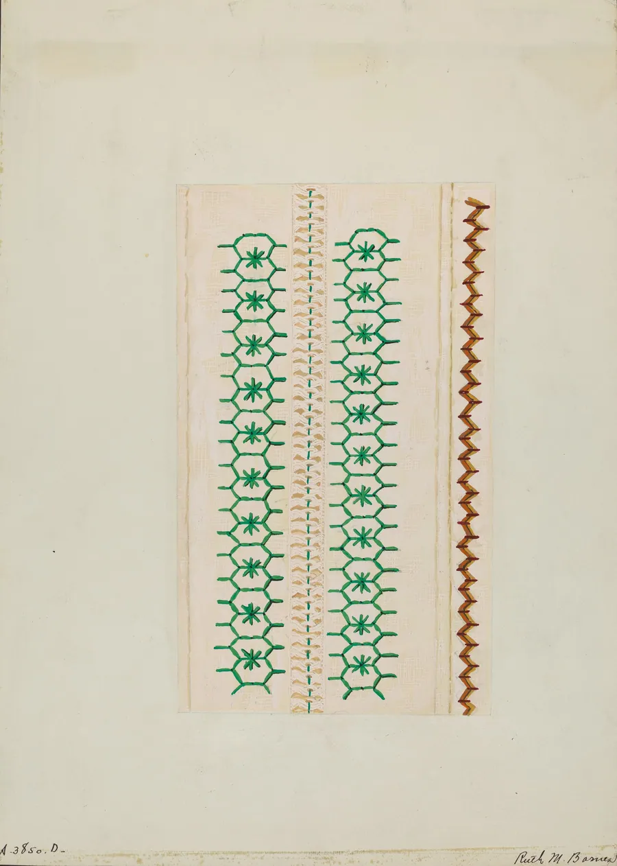 Sampler (Stitching) by Ruth M. Barnes