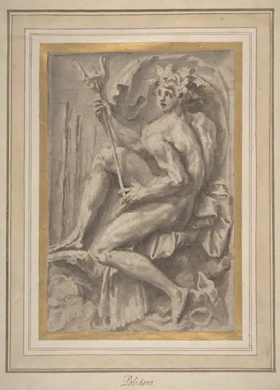 Seated Triton