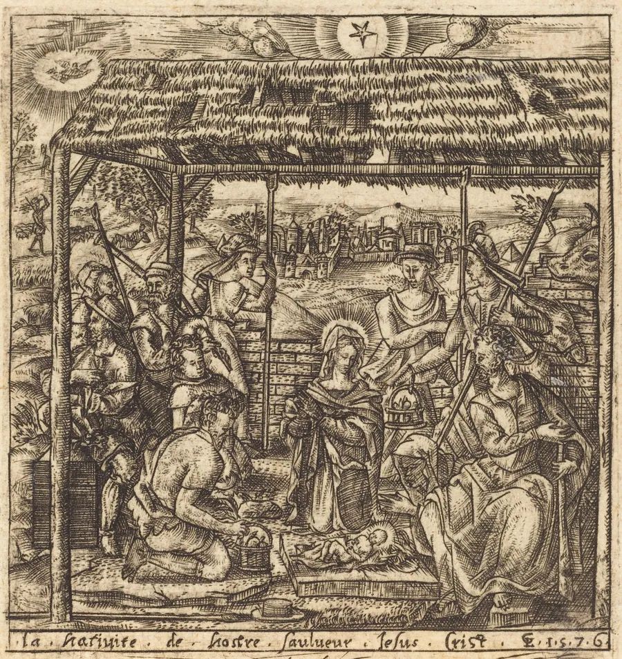 The Adoration of the Shepherds by Léonard Gaultier