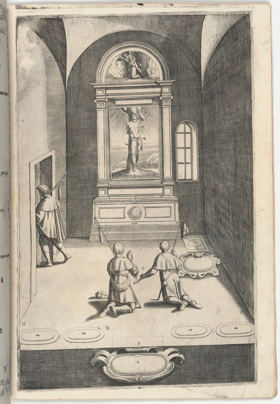 Chapel of Saint Sebastian (Cappella di San Sebastiano) [plate N] by Jacopo Ligozzi