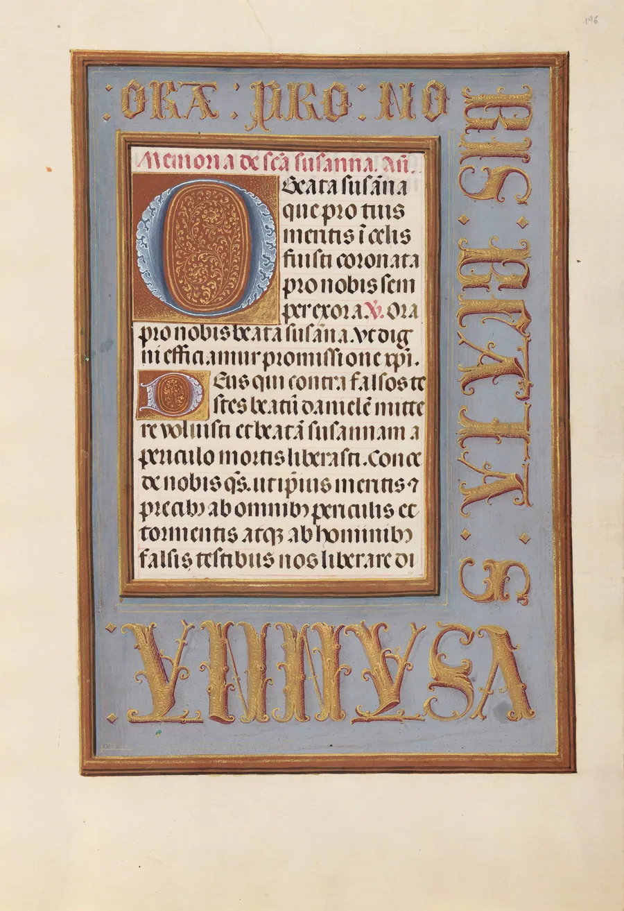Hours of Queen Isabella the Catholic, Queen of Spain:  Fol. 196r by Master of the First Prayerbook of Maximillian