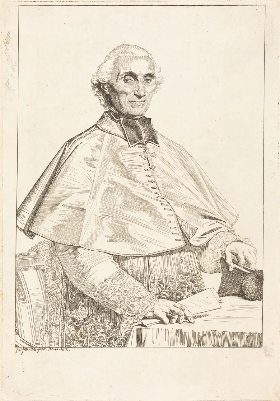 Gabriel Cortois de Pressigny by Jean-Auguste-Dominique Ingres
