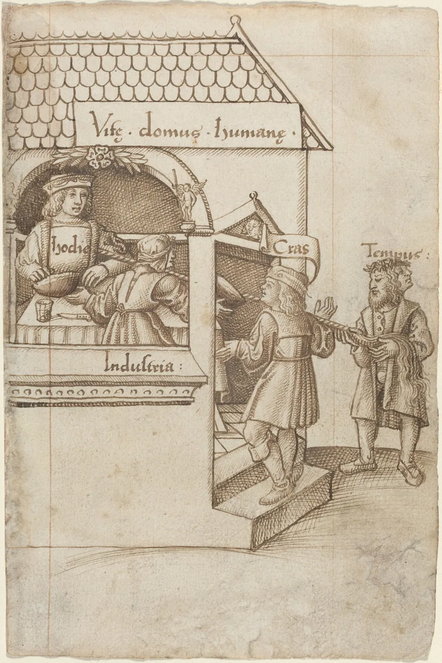 "Do Not Sit on the Grain Measure" [fol. 12 recto] by French early 16th Century