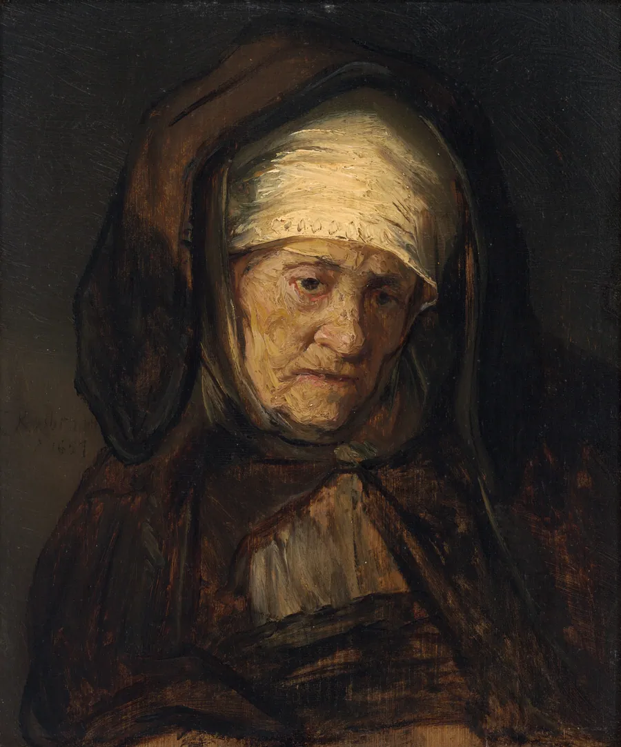 Head of an Aged Woman by Dutch 17th Century