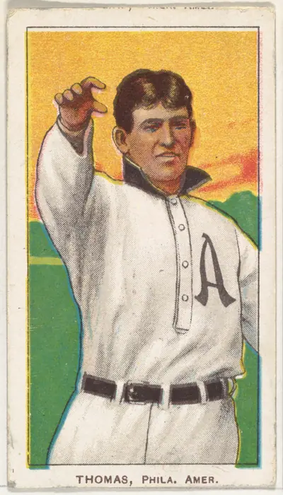Thomas, Philadelphia, American League, from the White Border series (T206) for the American Tobacco Company