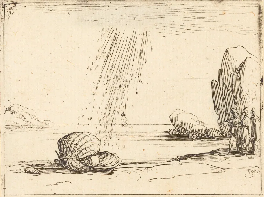 Oyster with Pearl by Jacques Callot