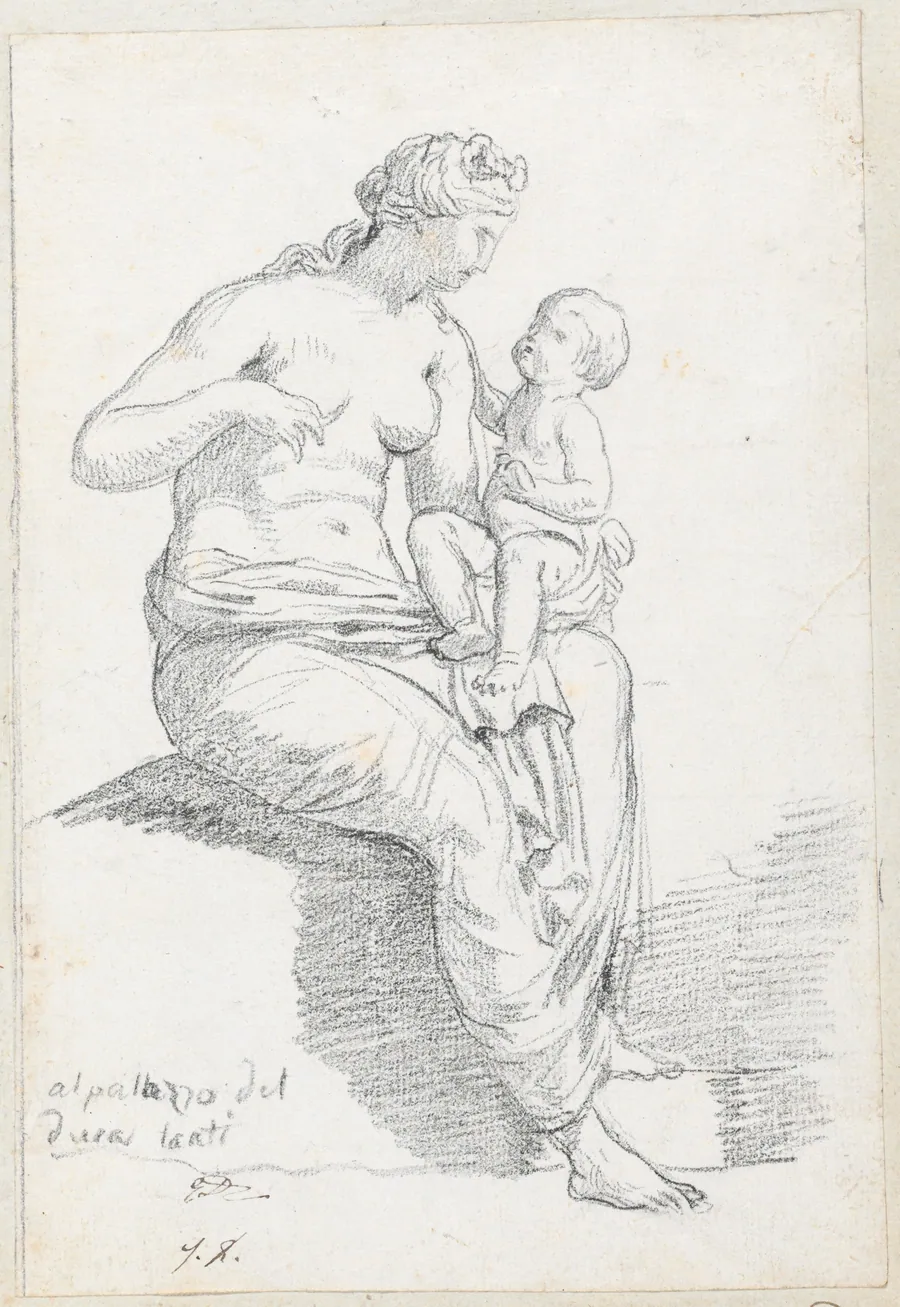 Leucothea, Side View by Jacques-Louis David