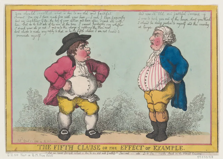 The Fifth Clause, or the Effect of Example by Thomas Rowlandson