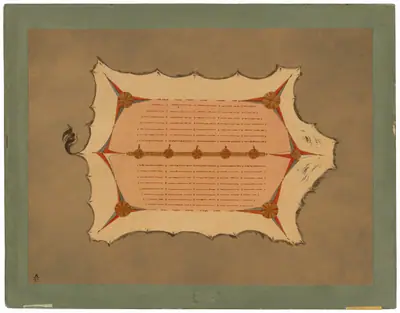 Facsimile of a Sioux Robe with Porcupine Quills