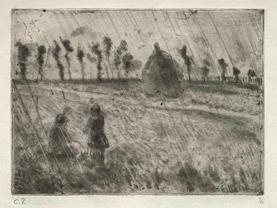 Rain Effect by Camille Pissarro
