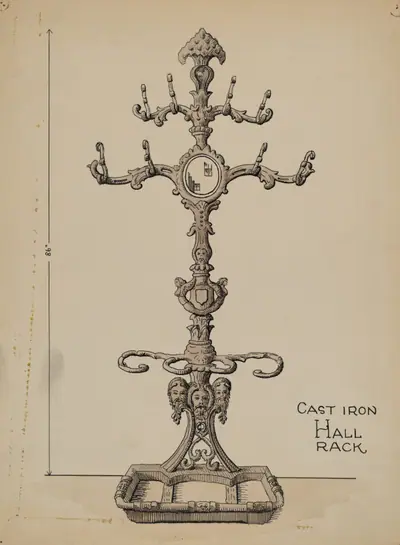 Cast Iron Hat Rack