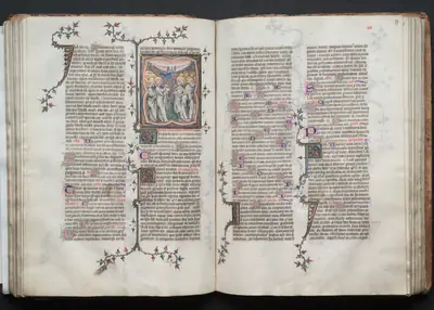 The Gotha Missal: Fol. 76v, The Ascension