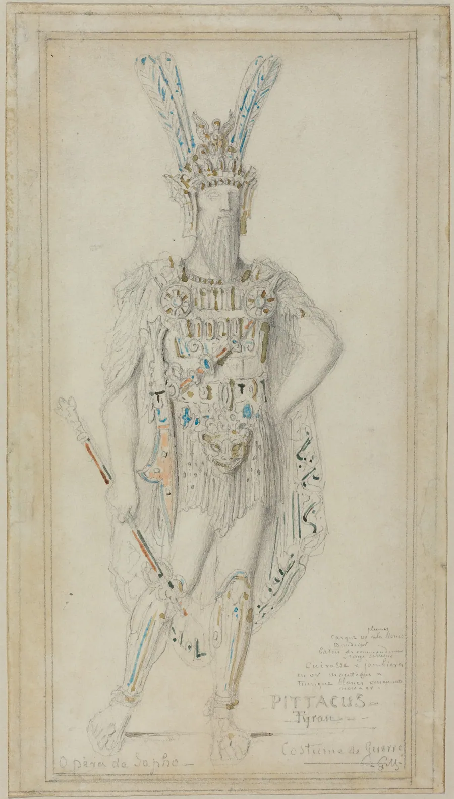 Pittacus the Tyrant in War Costume by Gustave Moreau