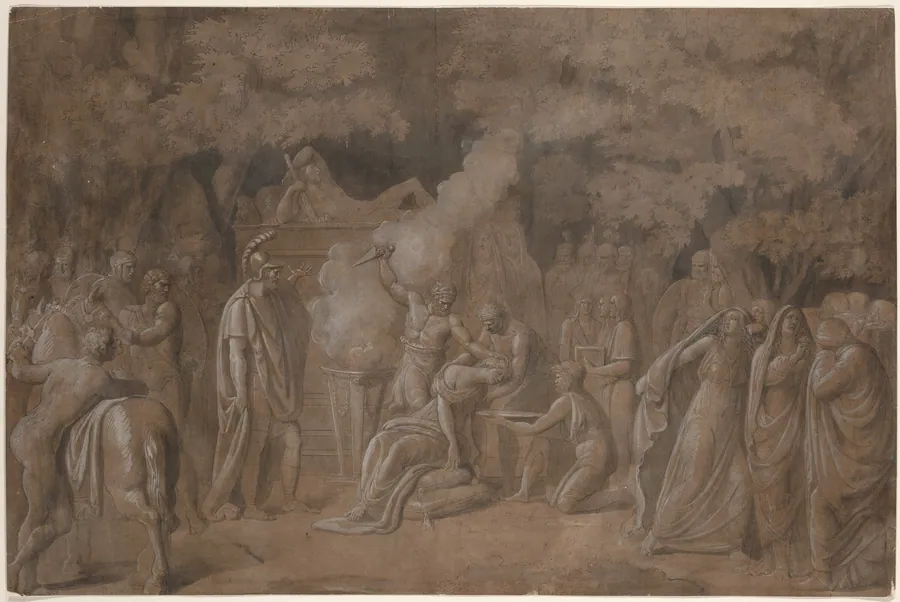 Death of Iphigenia (?) by Benjamin West