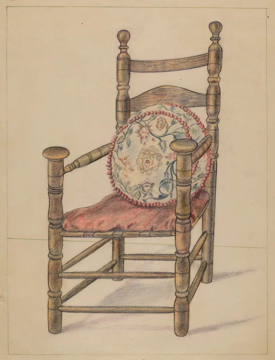 Slat-back Armchair by Alfred Nason
