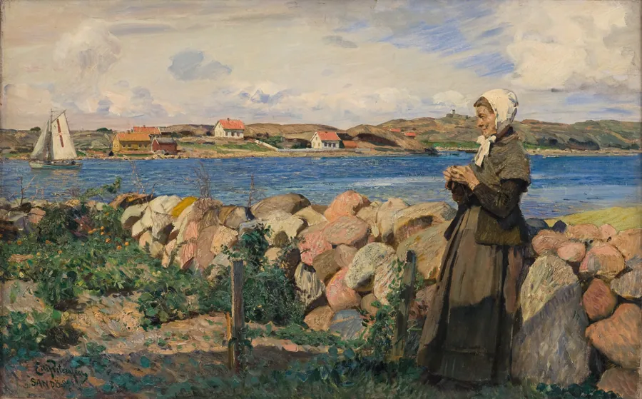 Fra den norske skjærgård by Eilif Peterssen