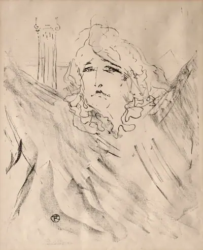 Portraits of Actors and Actresses: Thirteen Lithographs: Sarah Bernhardt