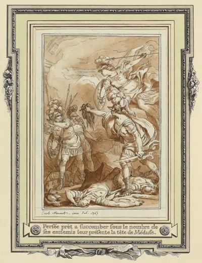 Perseus Turning Phinneas to Stone with the Head of Medusa