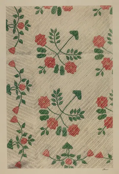 Quilt - Rose Design