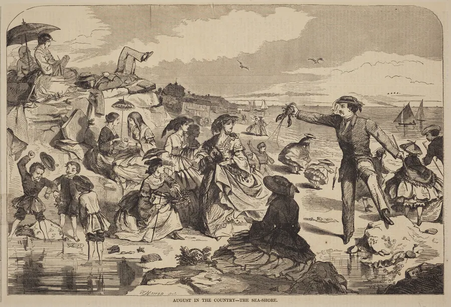 August in the Country - The Sea Shore by American 19th Century