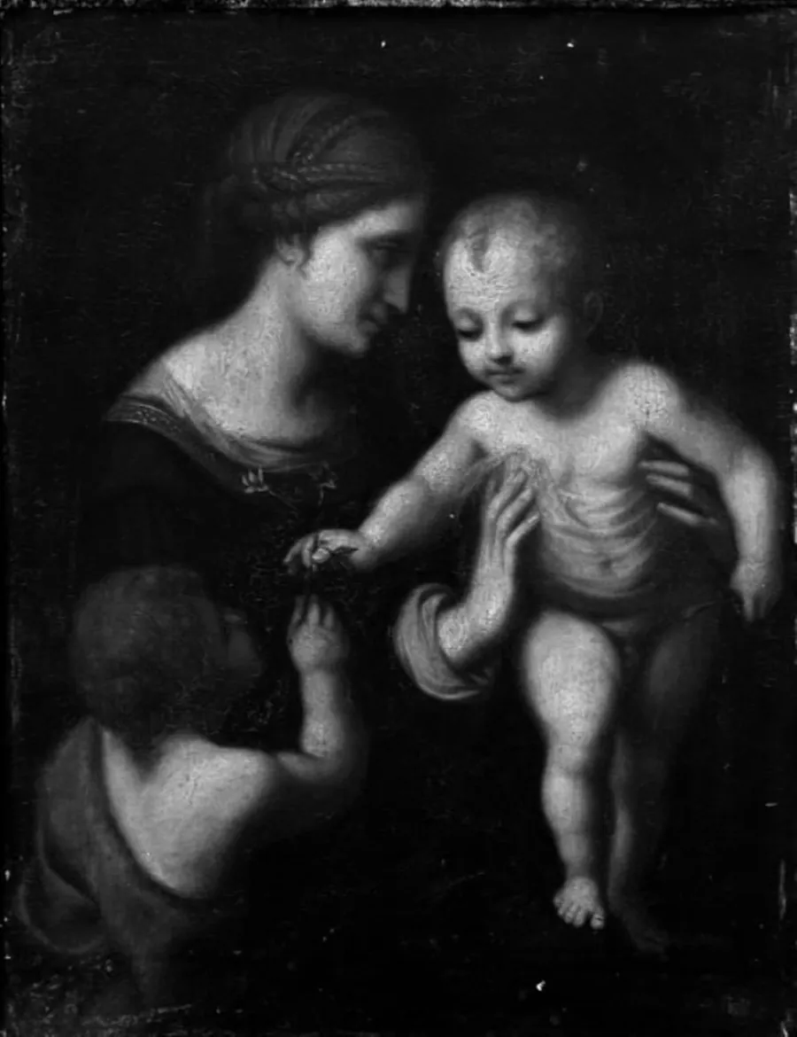 Madonna med Kristusbarnet og Johannes by Ubekendt