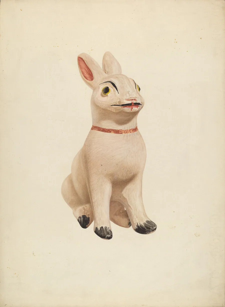 Chalkware Rabbit by Betty Fuerst