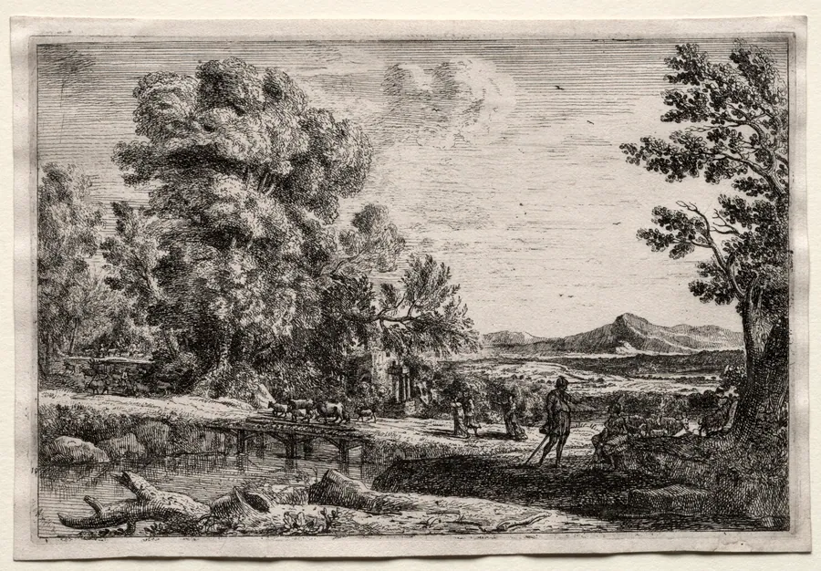 The Wooden Bridge by Claude Lorrain