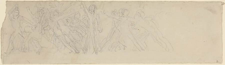 Antique Battle Scene (?) by John Flaxman