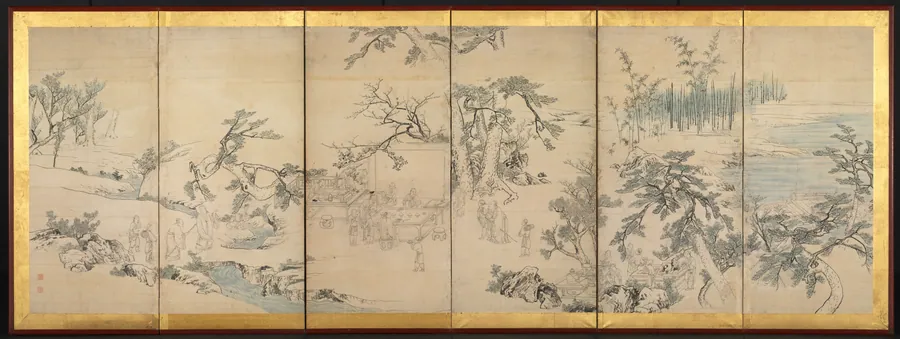 Literary Gathering in the Orchid Pavilion by Maruyama Ōkyo