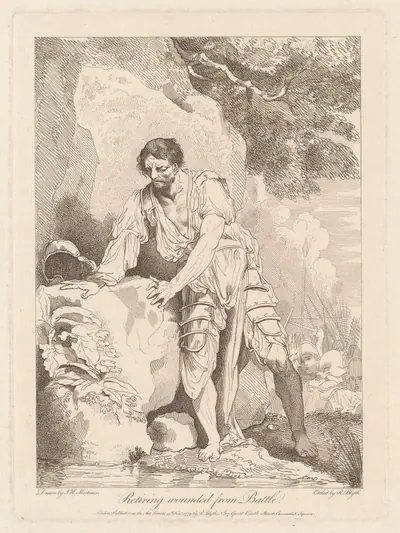 Retiring Wounded from Battle