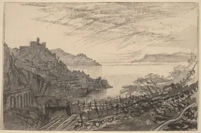 View of a Bay from a Hillside (Amalfi)