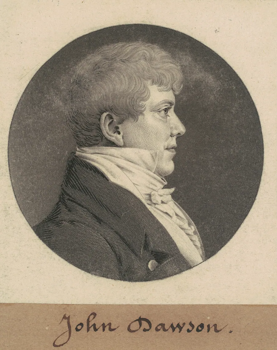 John Dawson by Charles B. J. Févret de Saint-Mémin