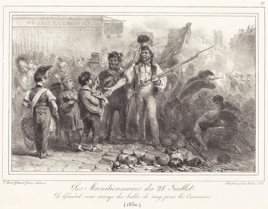 Les Munitionaires du 28 Juillet by Auguste Raffet