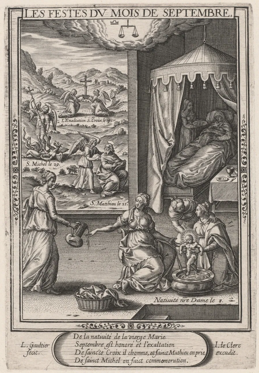 Les Festes du mois de Septembre (September: Birth of the Virgin) by Léonard Gaultier